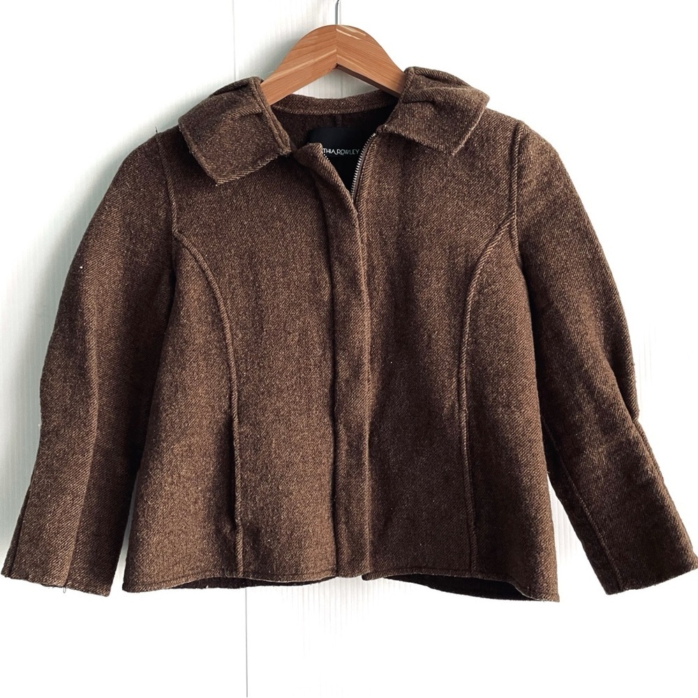 Cynthia Rowley Brown Wool Blend Jacket